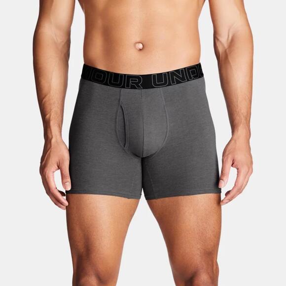 Under Armour Performance Cotton Boxer - 3-Pack, Castlerock Heather - Core, MD - Picture 1 of 4